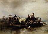 The Ferry Arrives by Wilhelm Alexander Meyerheim